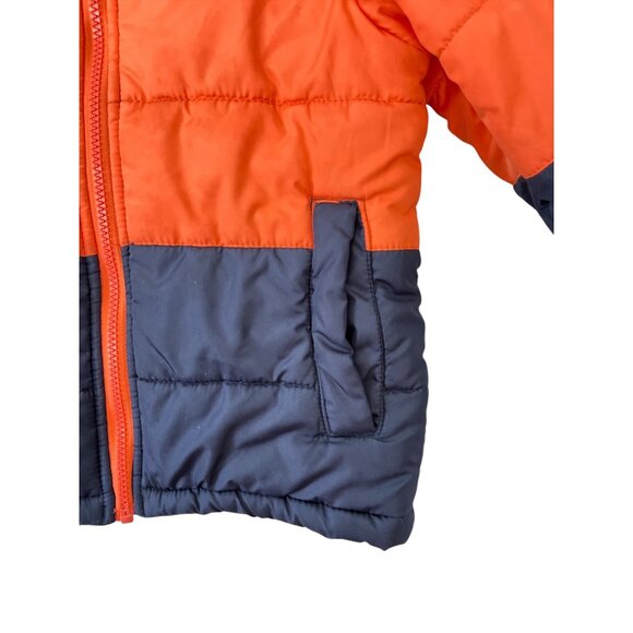 OshKosh Bgosh Kids Unisex Winter Jacket Size M 5-6 Hooded Colorblock Design READ - Picture 5 of 10